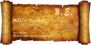 Mór Enikő névjegykártya