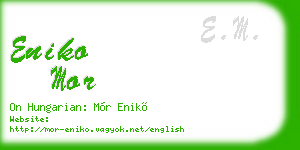 eniko mor business card